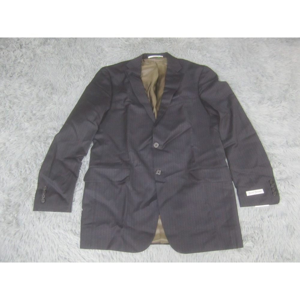 Hickey Freeman Blazer Mens 40L Worsted Wool Milburn Coat Classic Suit Jacket NWT